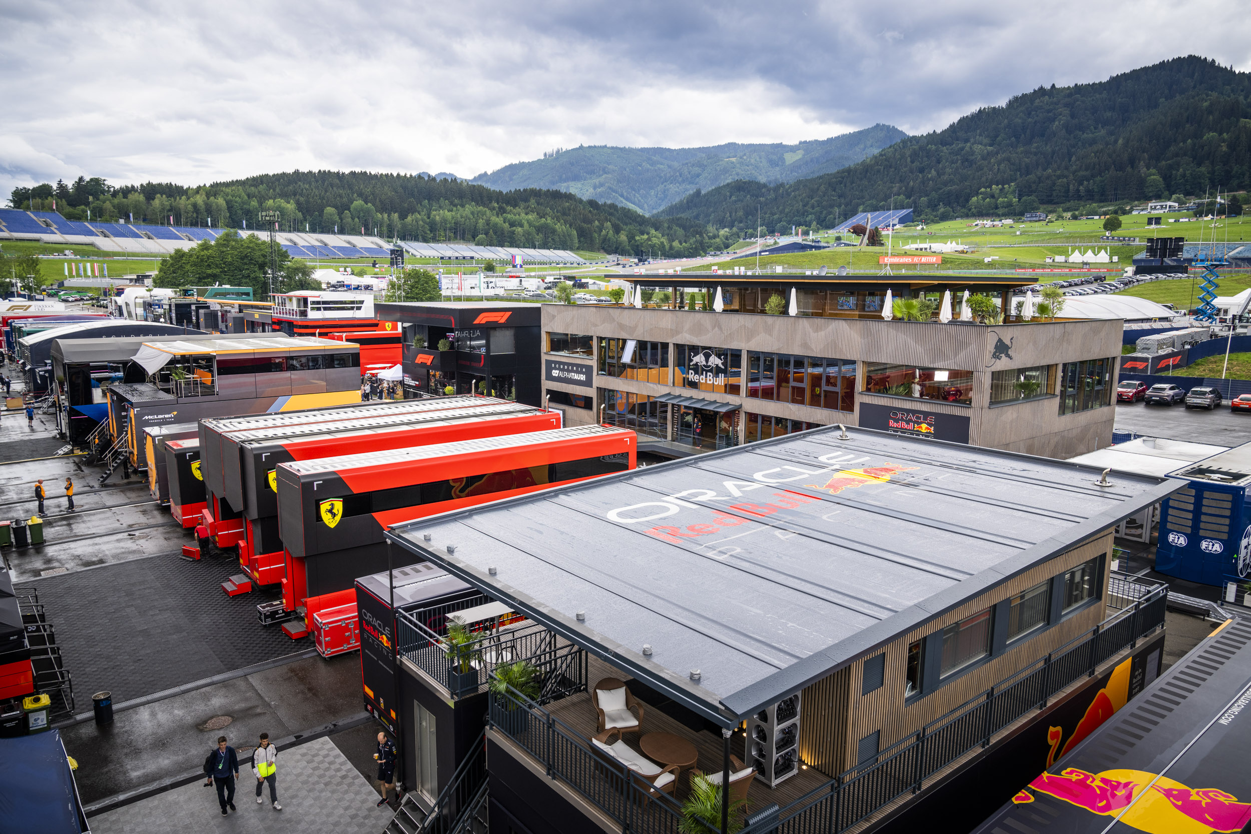 Behind The Scenes Construction Of The F1 Paddock In A Time lapse